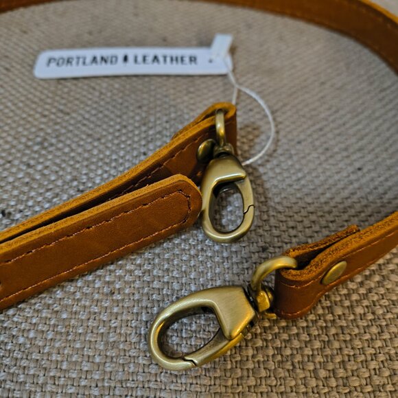 NWT Portland Leather Goods adjustable crossbody strap - Picture 2 of 2